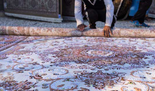 روش اصولی لول کردن قالی در قالیشویی چیتگر